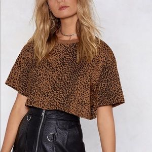 Nasty Gal Leopard Top
